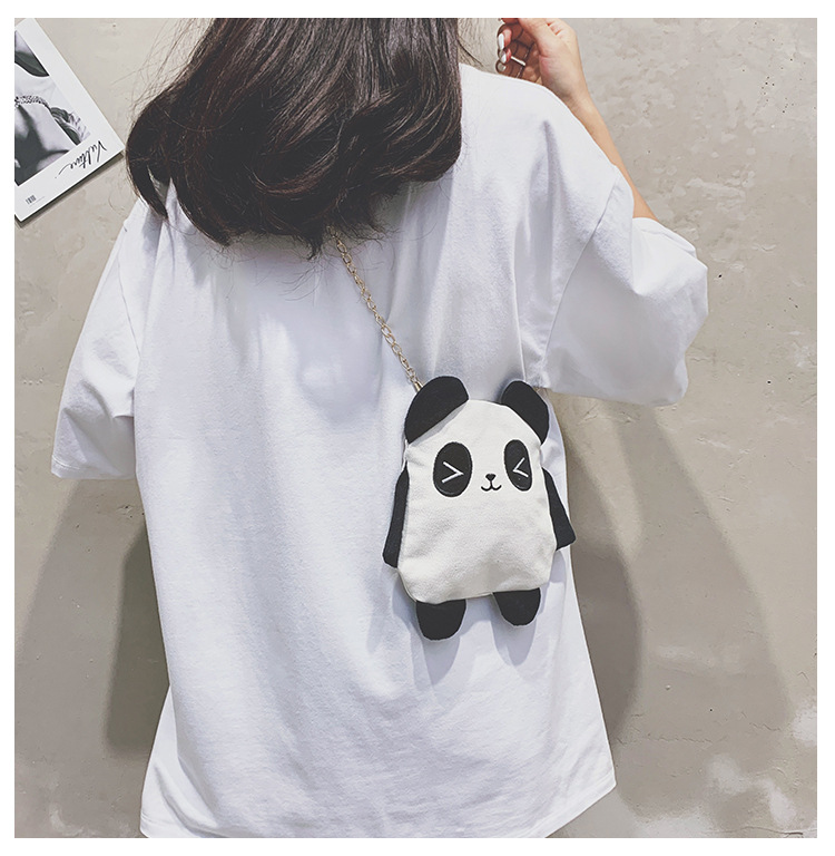 🌟 existing stocks 🌟Cartoon Panda One Shoulder Fashion Canvas Bag