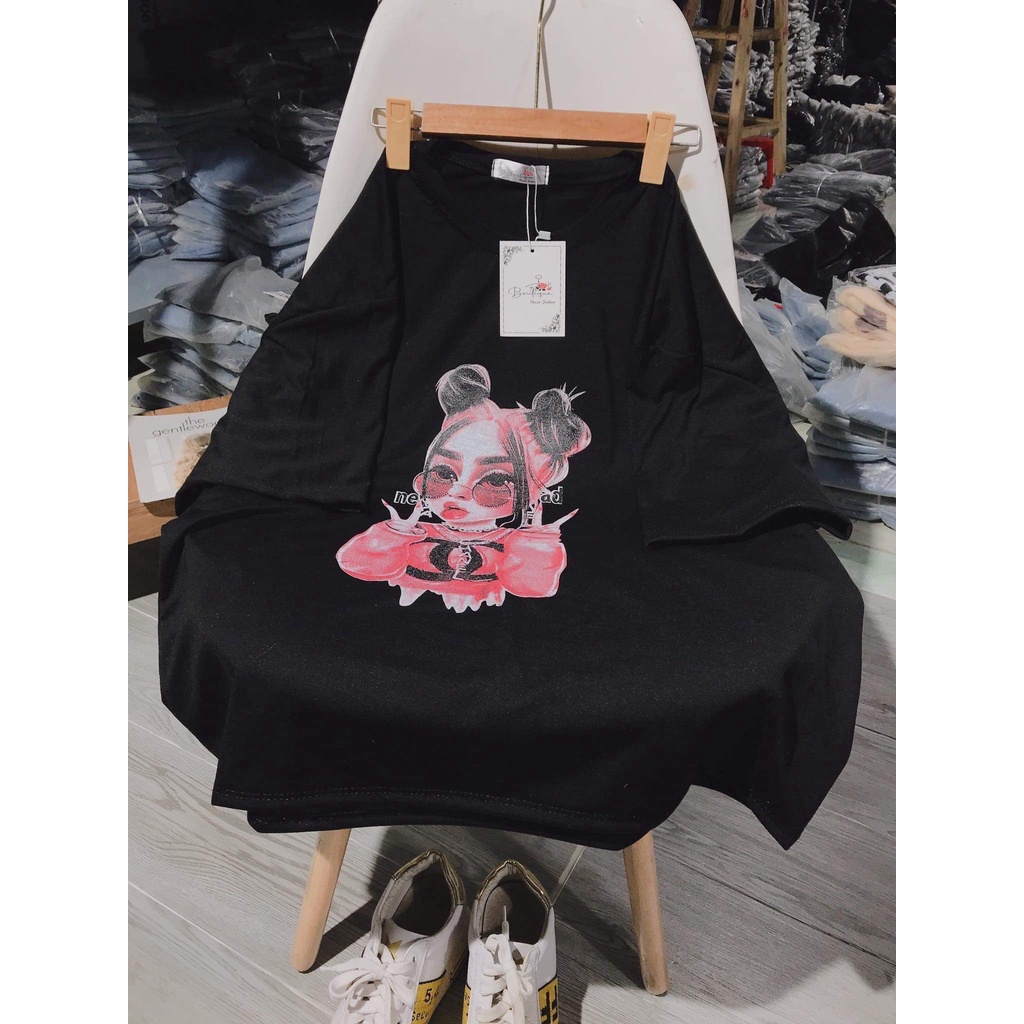 Áo phông nữ form rộng , thun nữ form rộng xuất xịn polo Hàn Quốc free size A2 | BigBuy360 - bigbuy360.vn