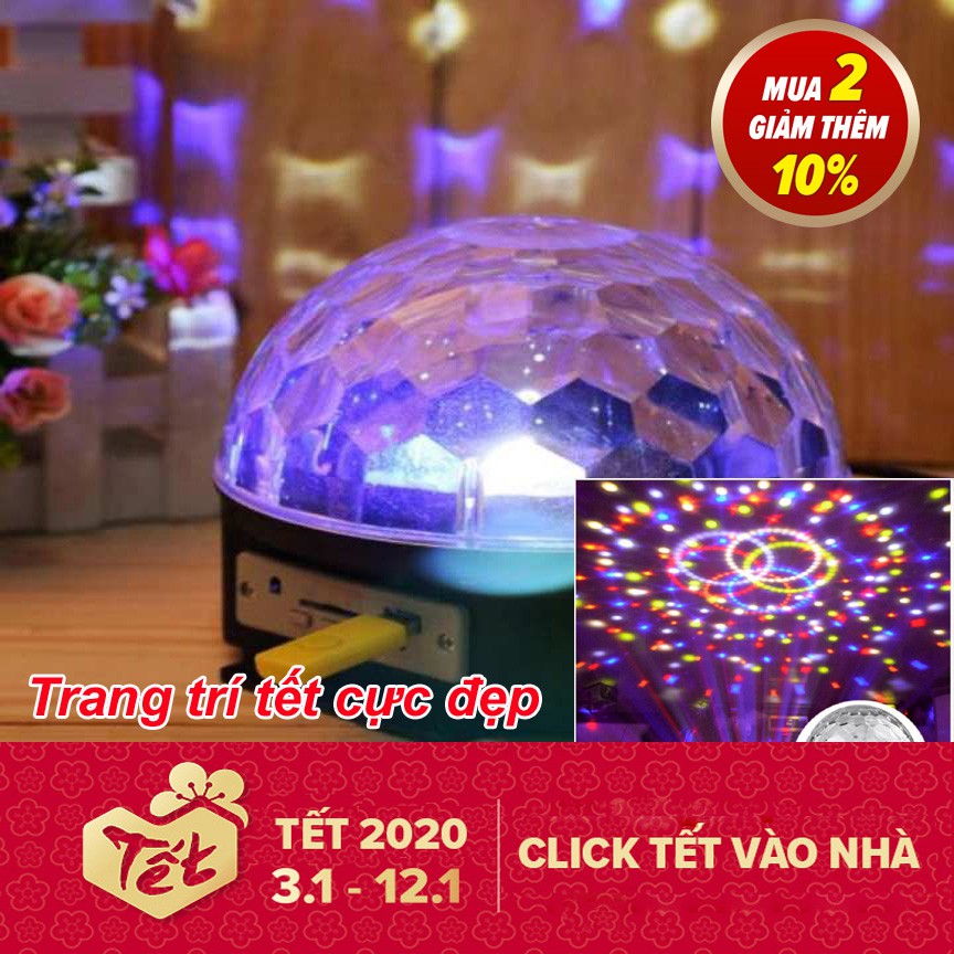 CẦU LED 7 MÀU MP3 NHÁY THEO NHẠC GIÁ CỰC TỐT TRANG TRÍ TẾT CƯỚI HỎI BAR CHUẨN CHẤT
