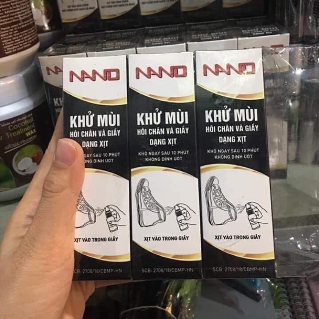 Xịt khử mùi chân nano