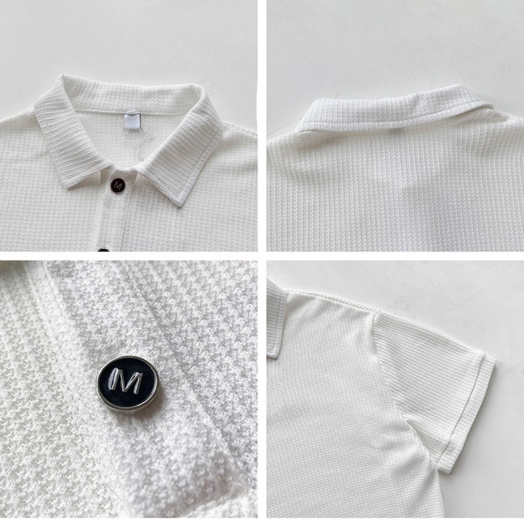 Polo Nam MERCINI áo thun nam bẻ cổ form rộng polo nam chống nhăn unisex cao cấp thời trang Hàn Quốc