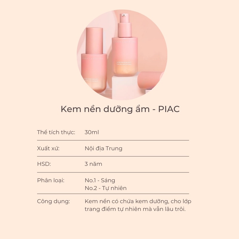 Kem Nền Dưỡng Ẩm - PIAC | BigBuy360 - bigbuy360.vn