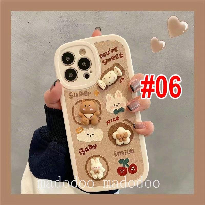 Cute Casing Samsung S23 S22 Ultra 5G S21 S20 FE S22+ S20+ Plus A54 A34 A24 A04 A14 A03 Core A71 A20S A53 A33 A52 A52S A03S A02S A10S A11 A12 M11 M12 A50 A50S A30S Cartoon Candy Bear Rabbit Flower Bow Strawberry Cherry Shockproof Soft Phone Case XPN 05