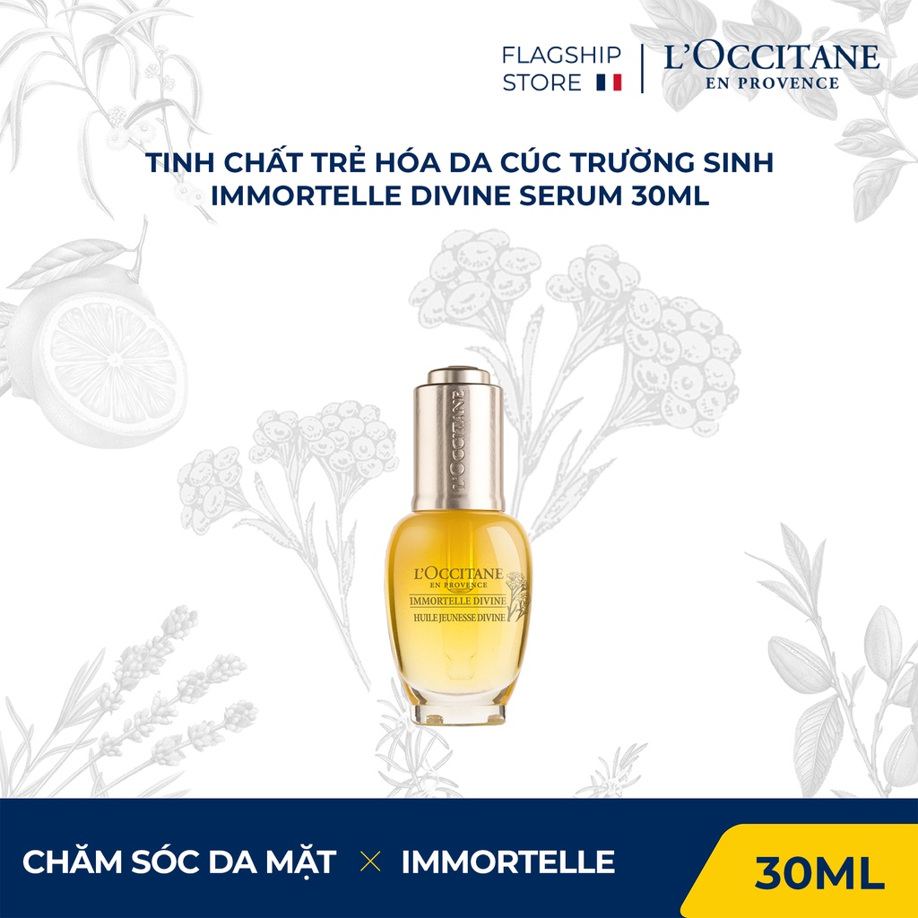 [Mã COSLUX09 giảm 120K đơn 1500K] Tinh chất trẻ hóa da - Immortelle Divine Serum 30ml L'occitane