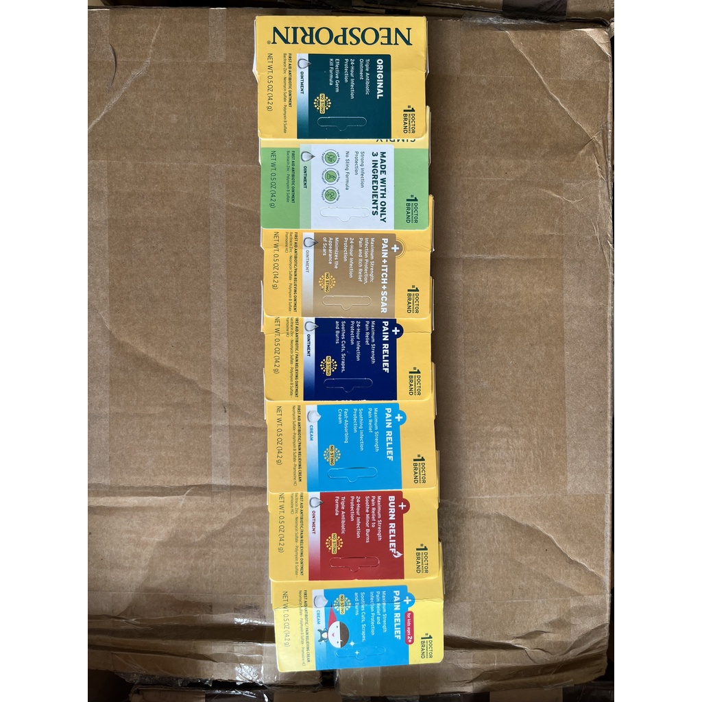 Kem mỡ bôi phỏng da đứt tay Neosporin Của Mỹ, tuýp nhỏ 14.2 gr