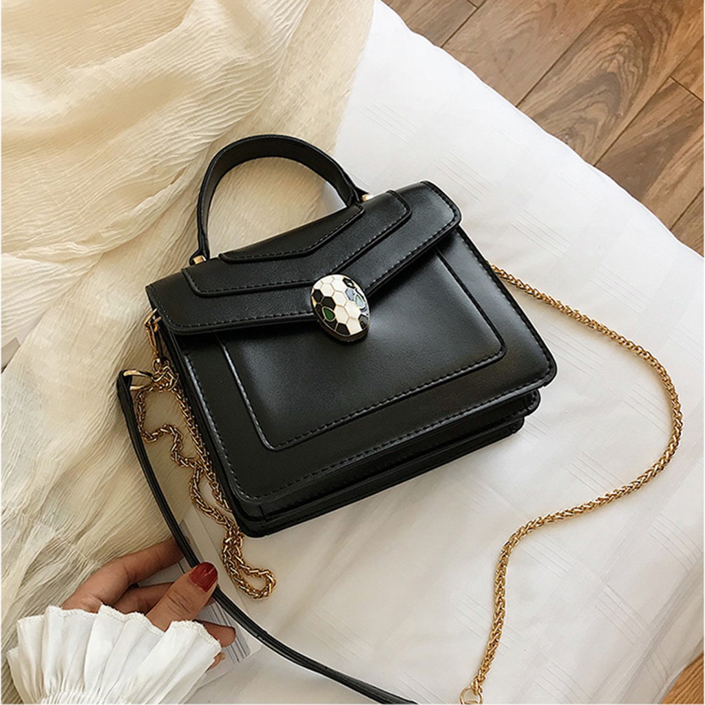 Túi xách nữ đeo chéo hàn quốc khóa đầu rắn trẻ trung - lupine