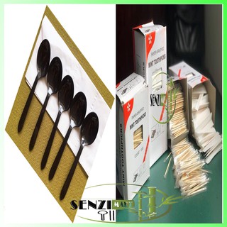 [Hàng Bình Dân]  Thìa Nhựa Dùng 1 Lần (100 Chiếc / 1 Túi)