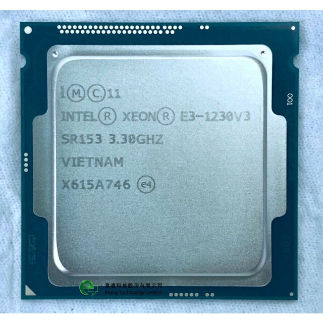 Bộ xử lý Intel® Xeon® E3-1230 v3 mạnh tương đương i7 4770