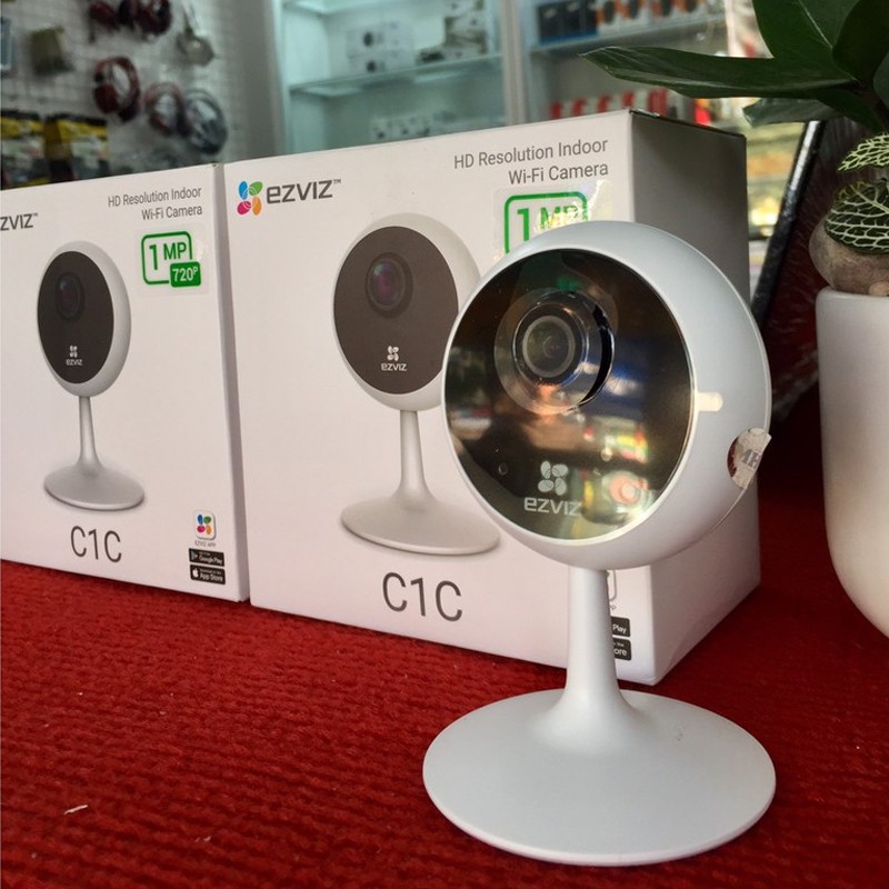 Camera IP WIFI Trong nhà góc rộng EZVIZ C1C-B 2M 1080P siêu nét, Còi Hú Báo Động, chính hãng - Bảo hành 24 tháng