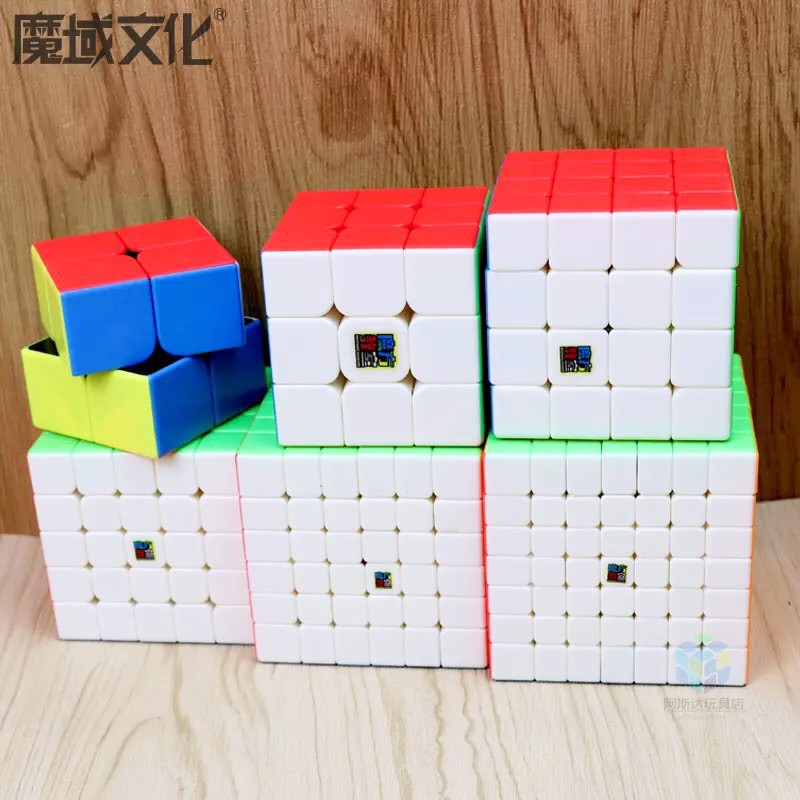 Combo 6 Rubik 2x2x2, 3x3x3, 4x4x4, 5x5x5, 6x6x6, 7x7x7 - Trọn Bộ 6 Rubik Magic Cube Cao Cấp