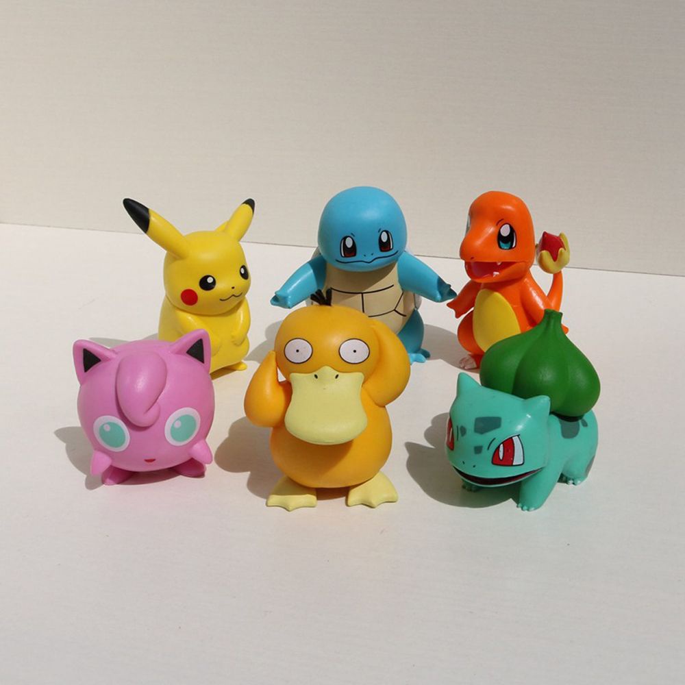 6 Mô hình nhân vật hoạt họa Pokemon dùng cho sưu tập (có bán lẻ)