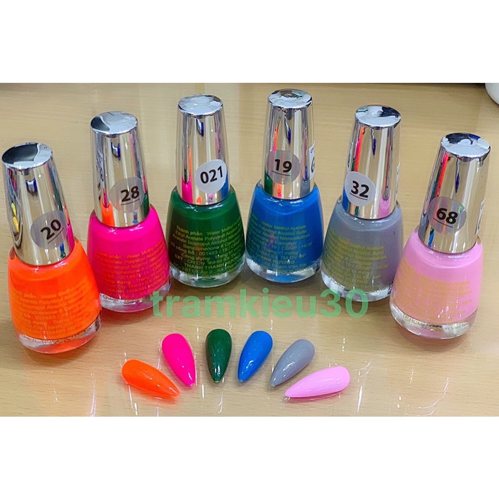 Sơn móng tay Gel lạnh HELLO 17ml  bảng 1