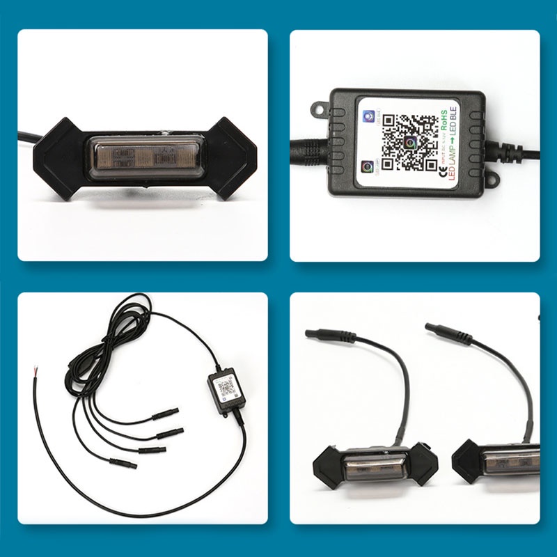 SEAMETAL Đèn LED DRL Điều Khiển Bằng APP Cho Xe Hơi