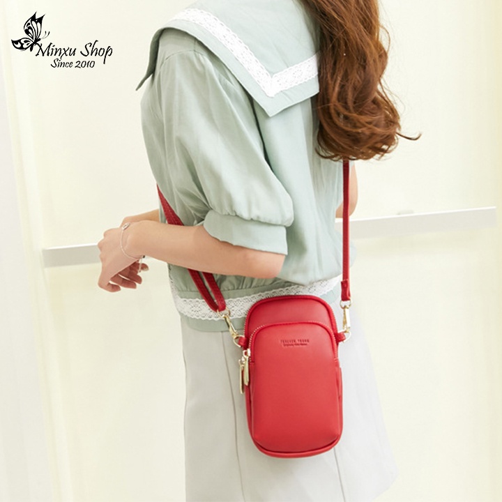 Túi Xách Đeo Chéo Nữ, Túi Đựng Điện Thoại Nhỏ Gọn, Đi Chợ, Đi Chơi Đều Xinh TD32