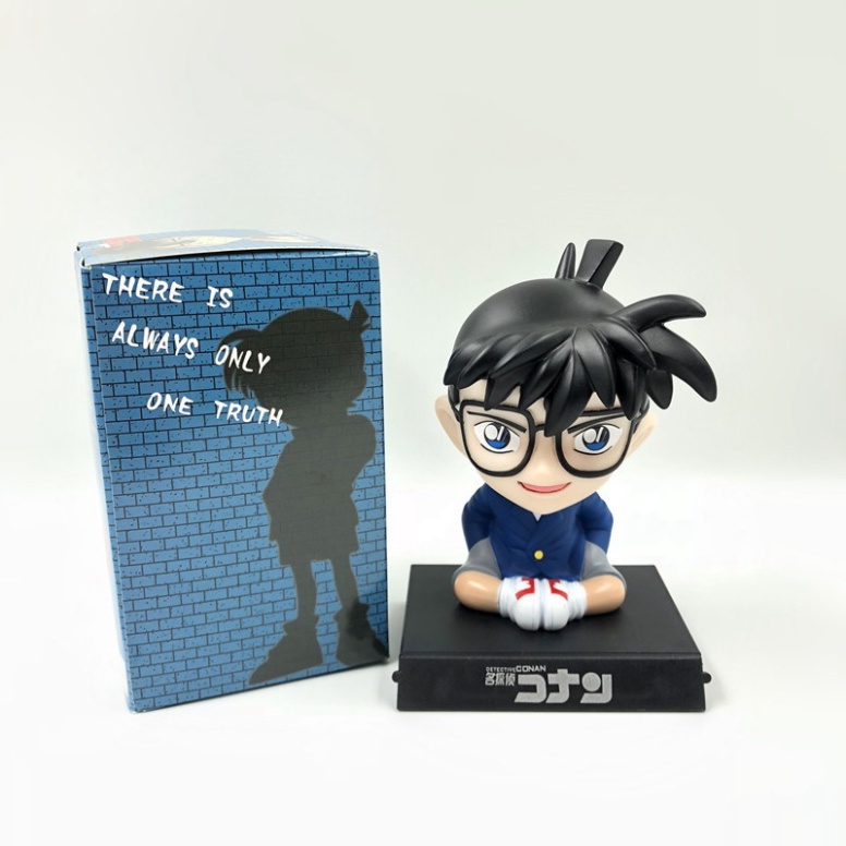 Mô Hình Thám Tử Conan Trang Trí Decor Bàn Làm Việc Bàn Học Taplo Ô Tô Có Giá Đỡ Điện Thoại - Phụ Kiện Xe Hơi Luxcar