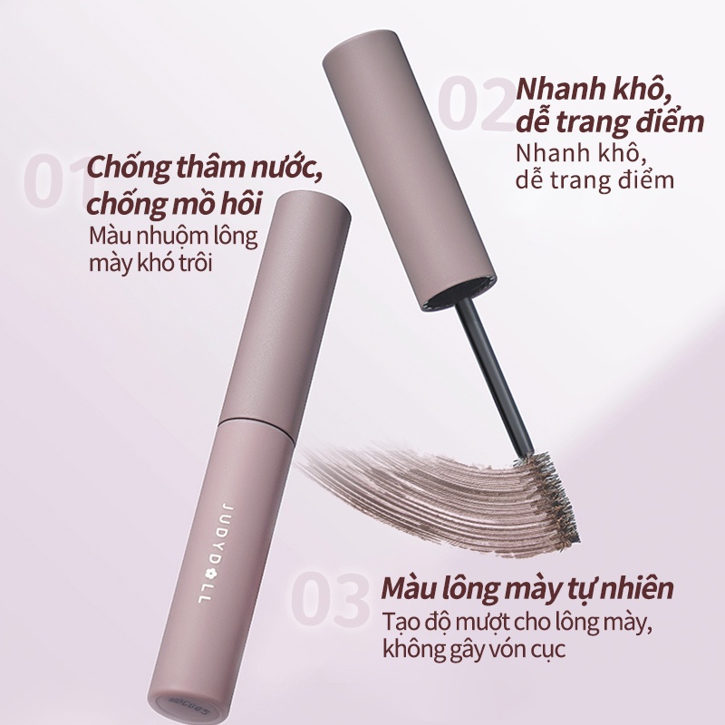 Mascara chải lông mày JUDYDOLL tự nhiên chống thấm nước và chống mưa bền màu