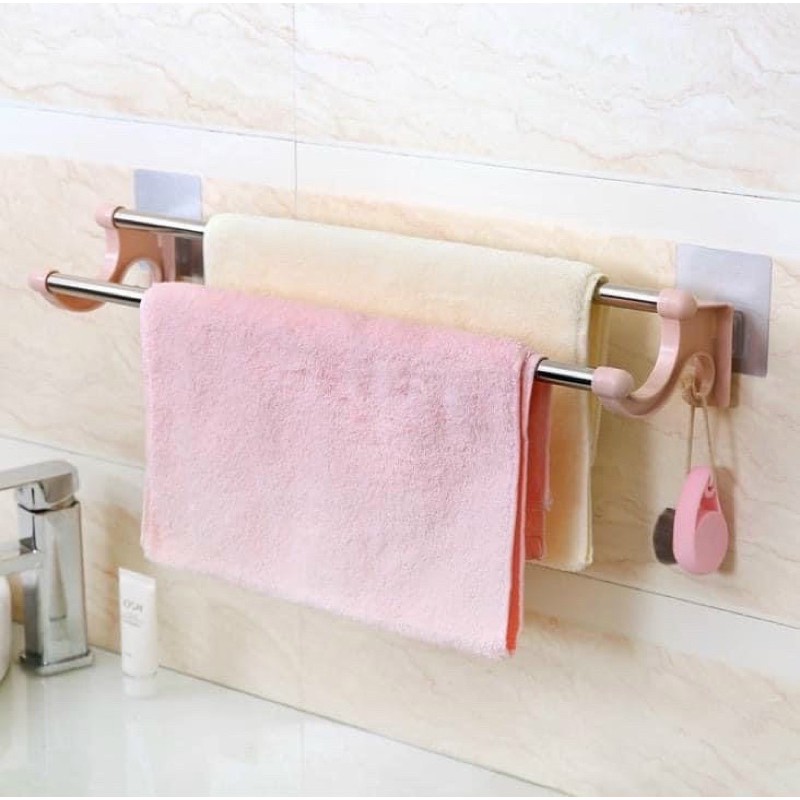 Kệ vắt khăn 2 thanh inox