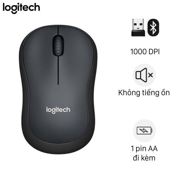 Chuột không dây Logitech M221 (Silent Mouse) - BH 36 tháng