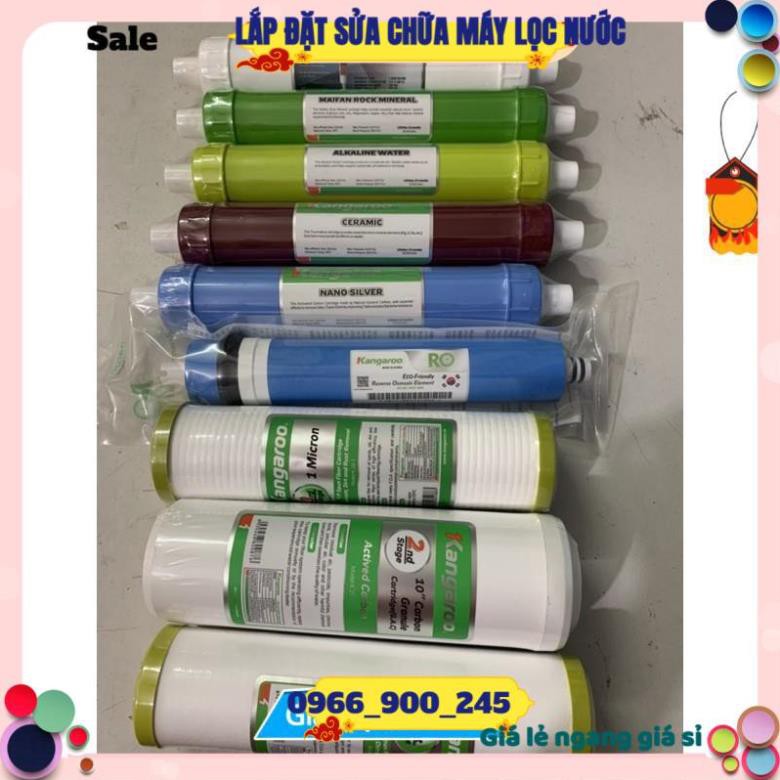 (Giá Gốc) Combo 5 lõi lọc nước Kangaroo số 1,2,3,4,5 👉 Bộ Từ 1 Đến 5 Của Máy Lọc Nước Kangaroo