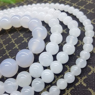 Đá mã não trắng làm vòng - 1 dây làm được 2 chiếc vòng