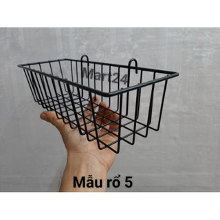 giỏ cài lưới sắt. giỏ treo khung sắt trang trí