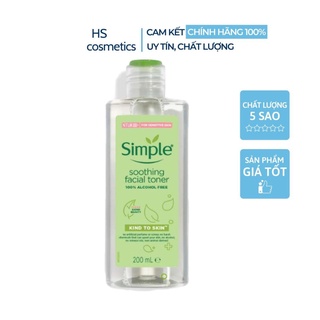 Nước Hoa Hồng SIMPLE Toner Soothing Facial hscosmetics