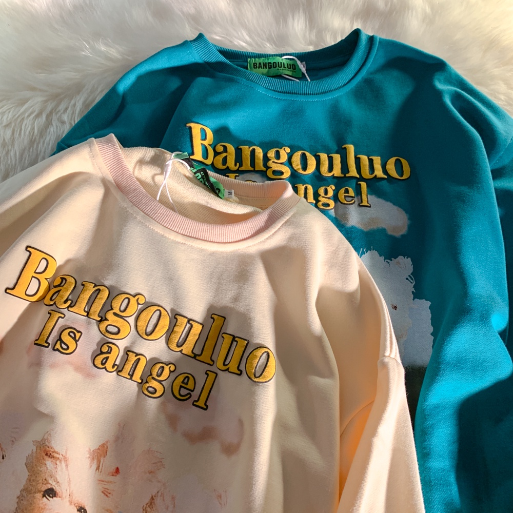NRVP Áo Nỉ Dài Tay Oversize Phong Cách Hàn Quốc Mới Cho Nam Nữ