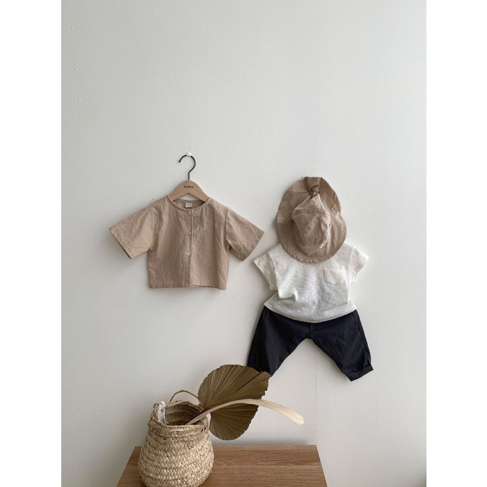 Áo thun cotton basic cho bé trai - bé gái