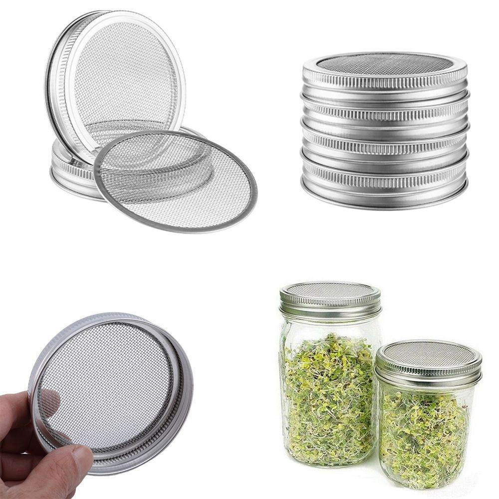 Nắp Lưới Bằng Thép Không Gỉ Cho Chậu Trồng Cây Mason Jar