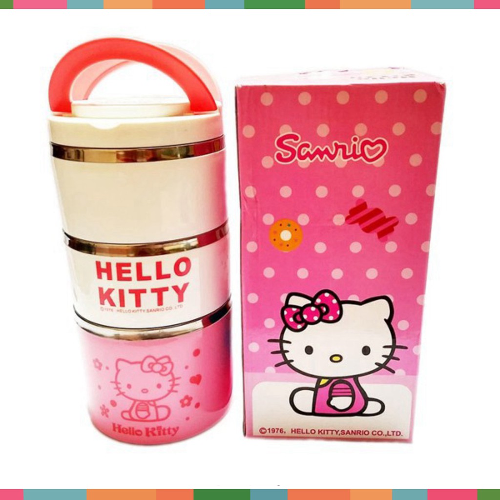 Hộp đựng cơm hello kitty - hộp cơm hello kitty