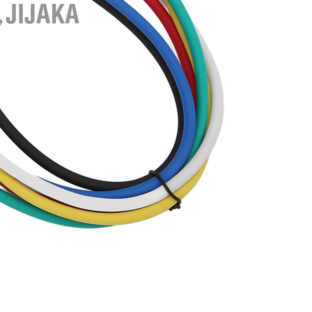 Jijaka 6 cáp hiệu ứng di động đầy màu sắc che chắn điện Guitar Pedal Patch Cord