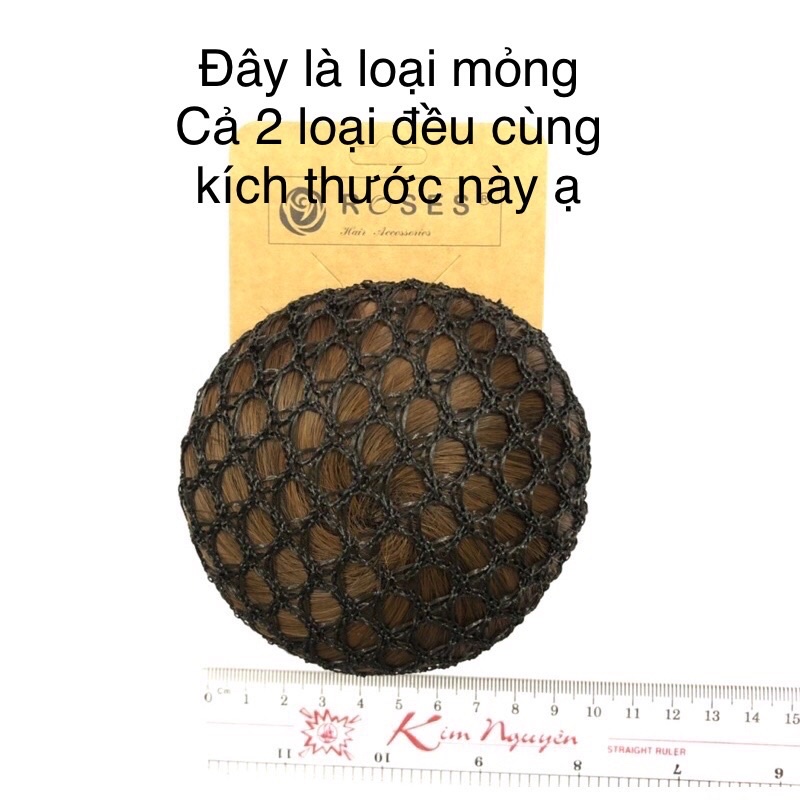 Lưới búi tóc màu đen ROSES Hair Accessories