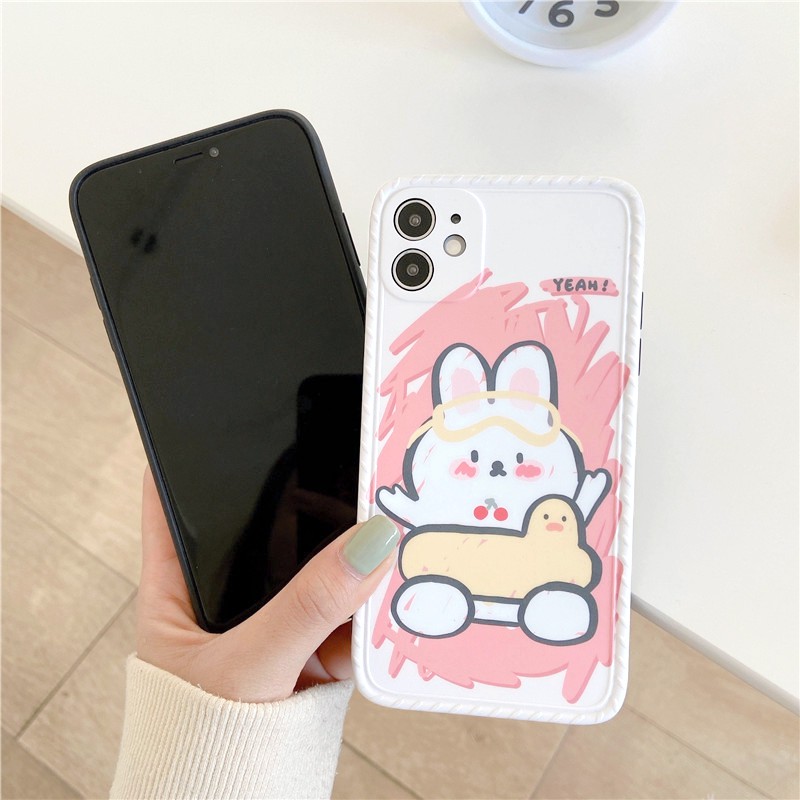 Ốp lưng iphone Phao Vịt IMD dày dặn viền nổi 5/5s/6/6plus/6s/6splus/7/7plus/8/8plus/x/xr/xs/11/12/pro/max/plus/promax | BigBuy360 - bigbuy360.vn