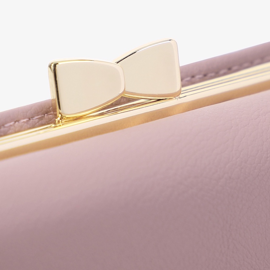 Ví nữ mini cầm tay GENZZZ phối khóa nơ thiết kế nhiều ngăn tiện dụng V026