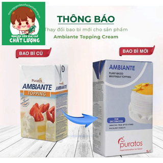 Puratos Ambiante Topping Cream (White) 1 L