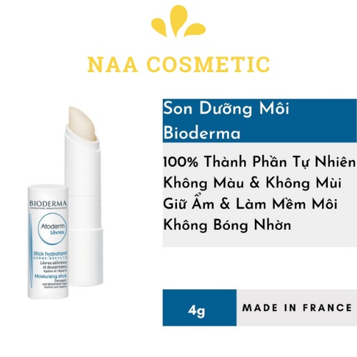 Son Dưỡng Môi Bioderma Atoderm Stick Levres 4G - Naa Cosmetic