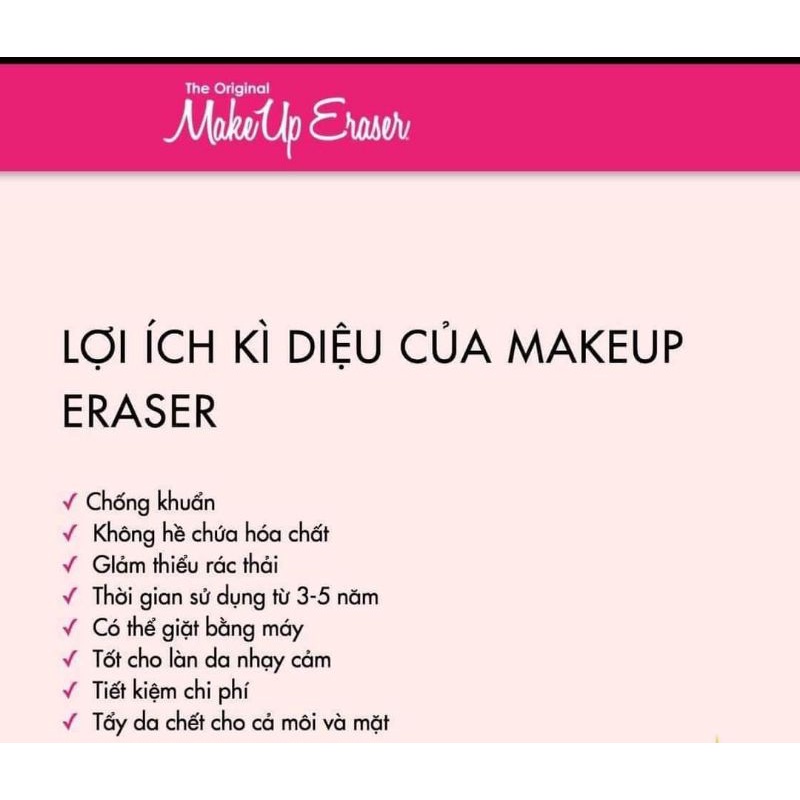 Khăn Tẩy Trang Makeup Eraser