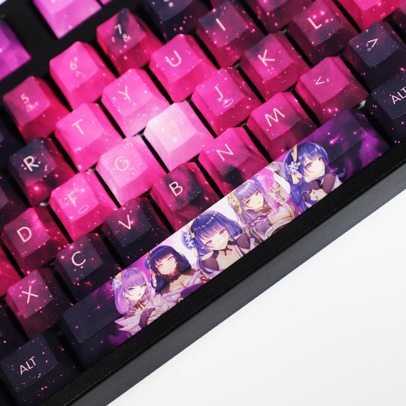 Nắp phím Cherry Profile Beelzebul bằng PBT nhuộm thăng hoa phong cách game Genshin impact cho bàn phím cơ 108 phím