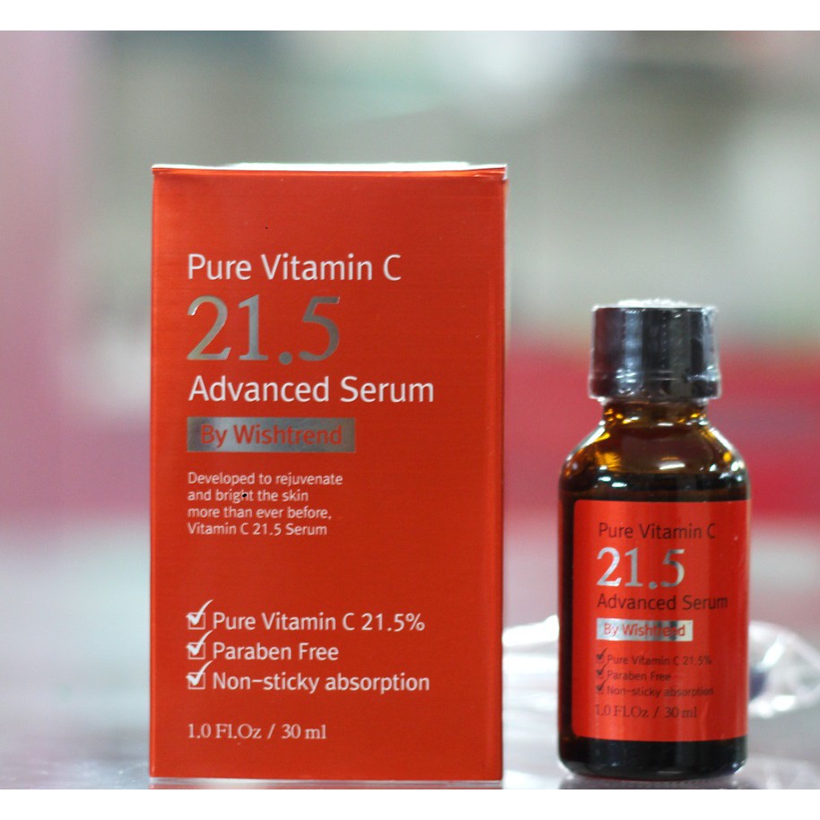 Serum Dưỡng Trắng Da By Wishtrend Pure Vitamin C 21.5 Advanced 30ml