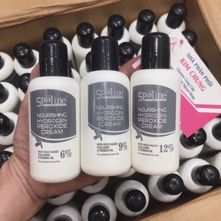 Oxy trợ nhuộm spaline lavox siêu dưỡng giàu tsubaki nano colagen 100ml