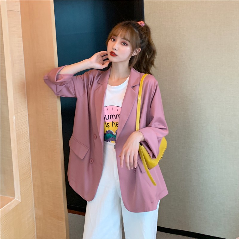 (Sẵn đen)Áo blazer nữ mùa hè 2020 mới hàn quốc mỏng nhẹ (Hàng order) | BigBuy360 - bigbuy360.vn