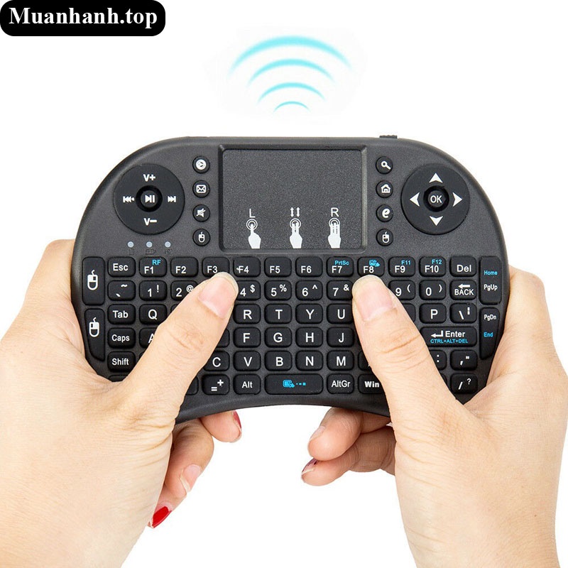 Bàn phím kiêm chuột mini cảm ứng không dây I8 cho Ps4, Google, Android, Tv Box, chơi game