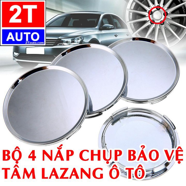 BỘ 4 NẮP CHỤP TÂM LAZANG MÂM XE HƠI Ô TÔ  SKU: 169