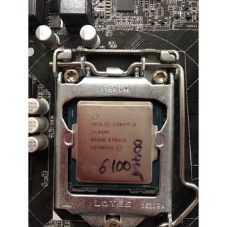 cpu i3-6100