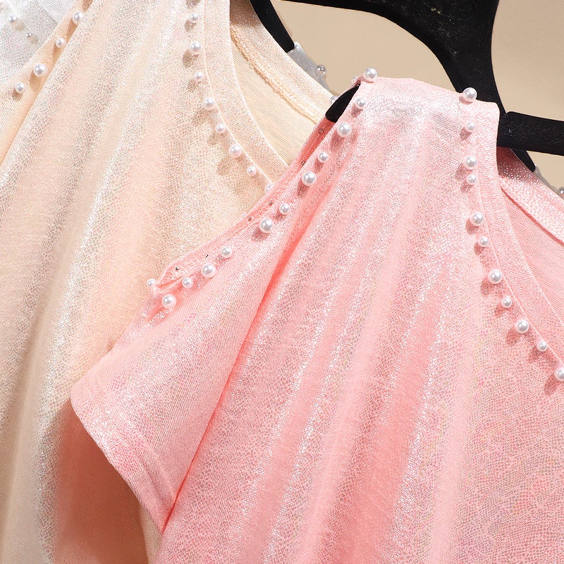 Short-sleeved t-shirt women's wear 2022 summer new bottomed shirt loose ins super hot online celebrity Korean version short shoulder blouse