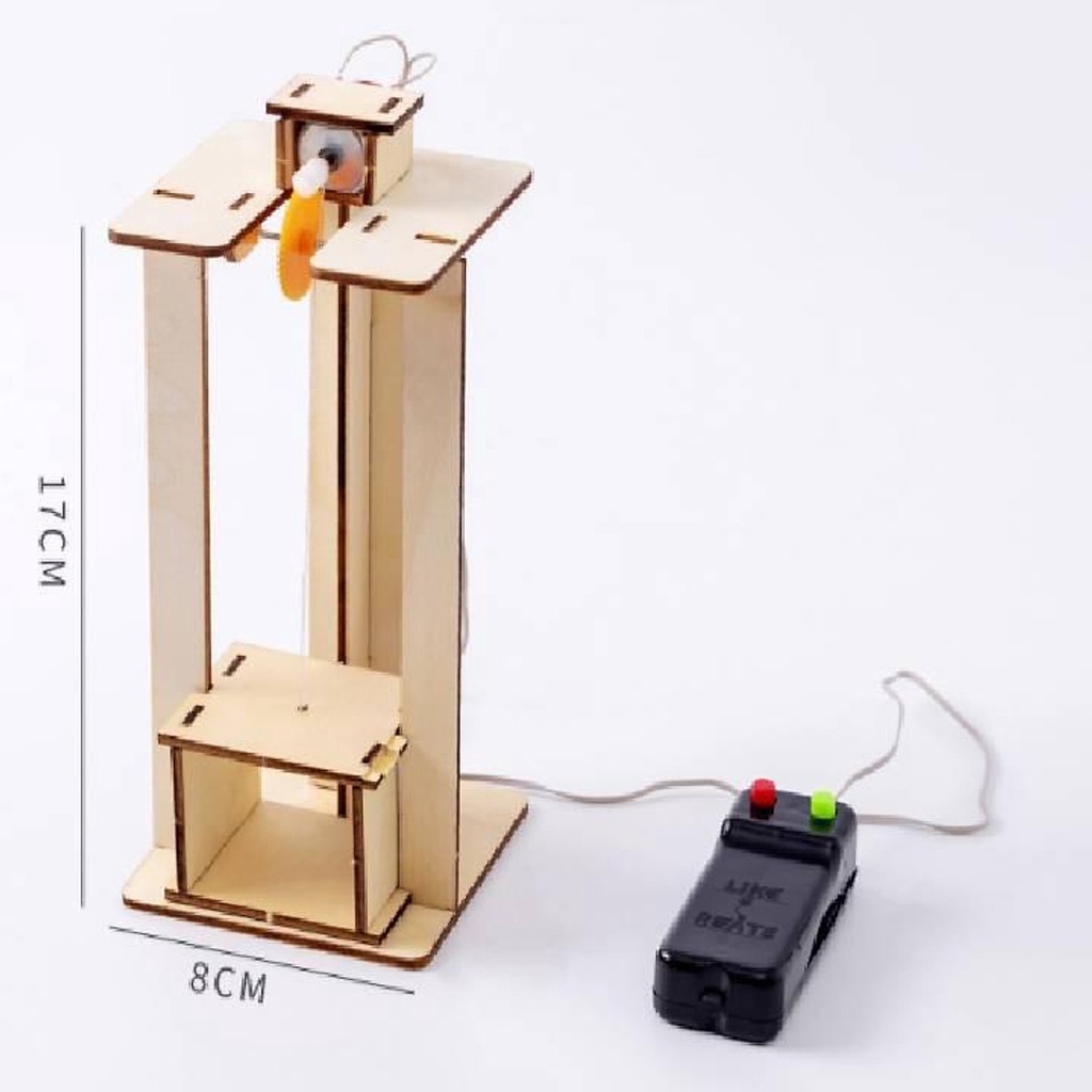 Đồ Chơi Trẻ Em Lắp Ráp Mô Hình Thang Máy Bằng Gỗ Cho Bé Trai Bé Gái Giáo Dục Phát Triển Tư Duy Khoa Học STEM