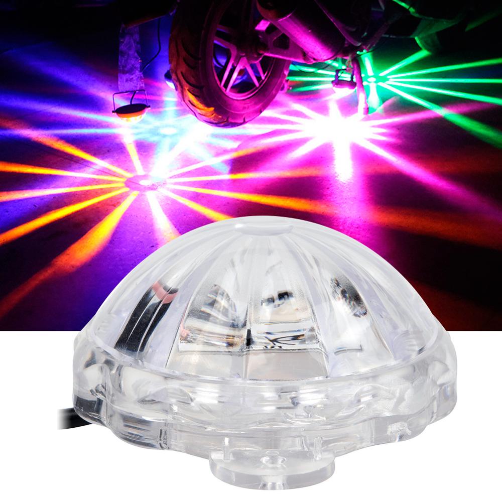Đèn LED Nhiều Màu Sắc Gắn Đuôi Xe Máy DC 12V