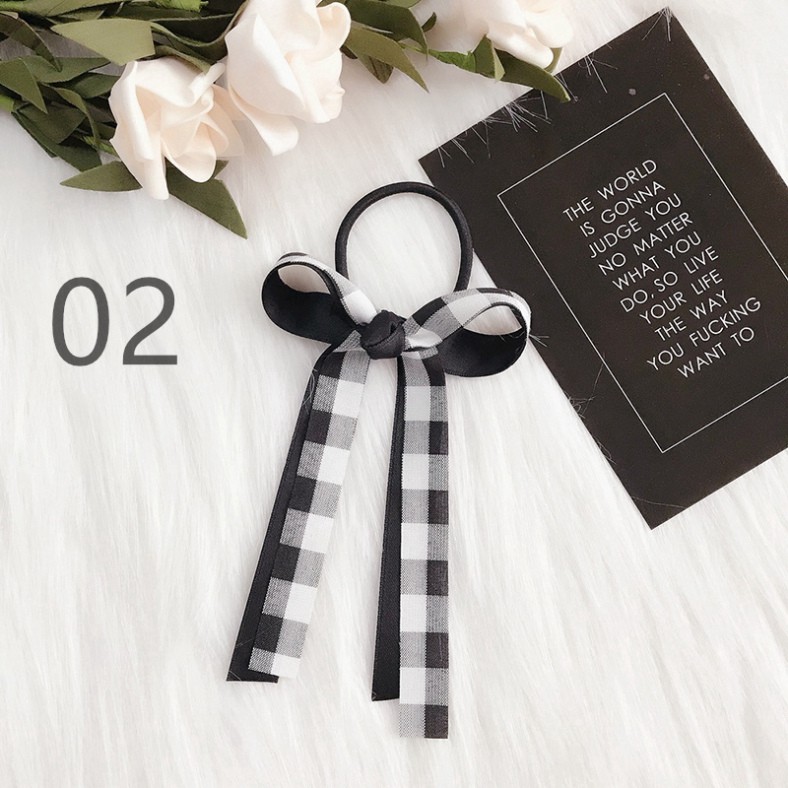 Sale 69% Dây cột tóc phối nơ thời trang cho nữ, 1 Giá gốc 21000đ- 116B140-6