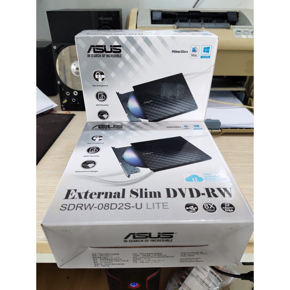 Ổ Đĩa Quang DVD-USB - RW LITEON 8X eBAU108, External  GẮN NGOÀI USB 2.0 chính hãng