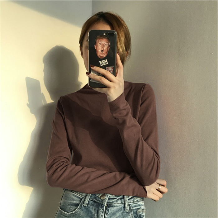 Áo Thun Tay Dài Cổ Cao Thời Trang Mùa Đông 2019 Cho Nữ | BigBuy360 - bigbuy360.vn